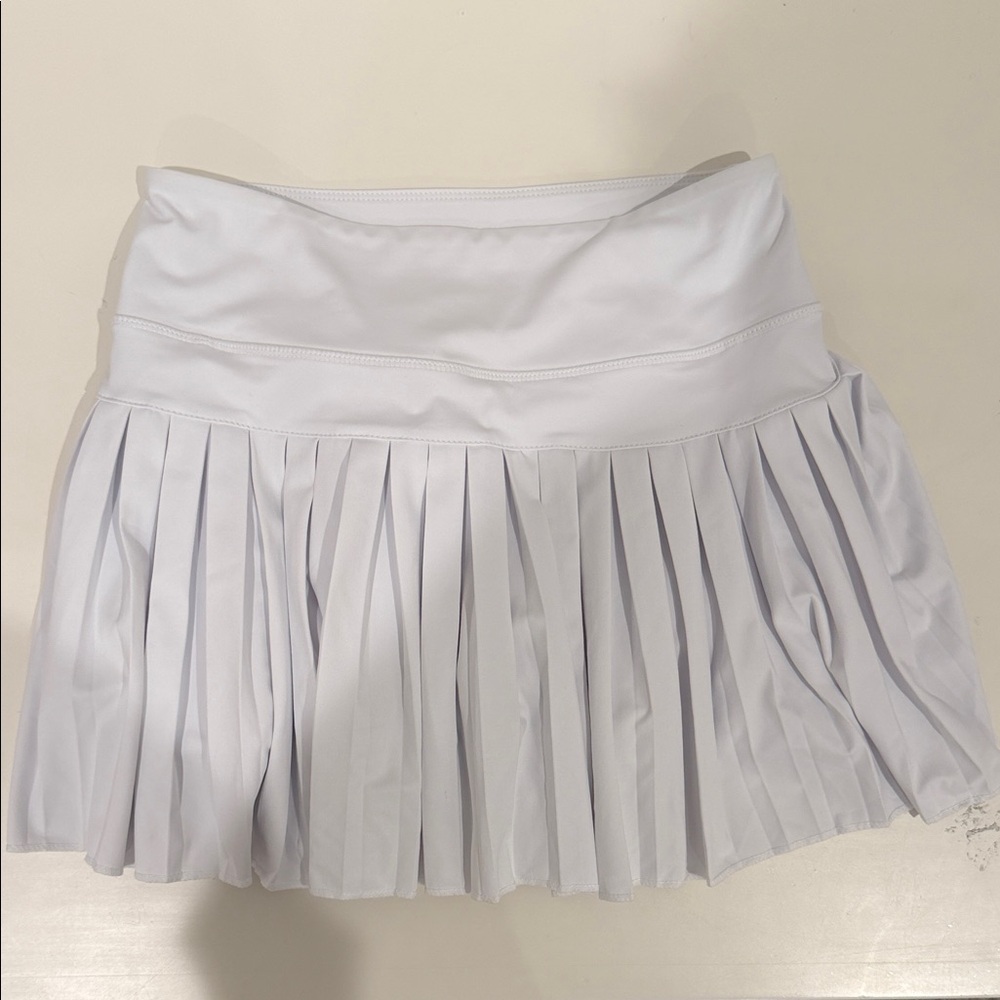 Goldhinge white tennis skirt pleated small